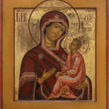 AN ICON SHOWING THE MOTHER OF GOD OF TIKHVIN - фото 1