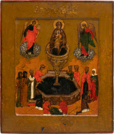 AN ICON SHOWING THE MOTHER OF GOD 'THE LIFE-GIVING SOURCE' - photo 1