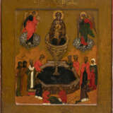 AN ICON SHOWING THE MOTHER OF GOD 'THE LIFE-GIVING SOURCE' - фото 1