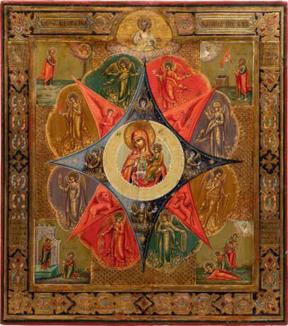 AN ICON SHOWING THE MOTHER OF GOD 'OF THE UNBURNT BUSH' - Foto 1