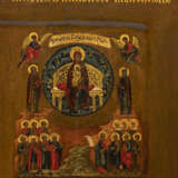 A RARE AND FINE ICON SHOWING THE FOUR HYMNS TO THE MOTHER OF GOD (DOSTOINO EST) - фото 5