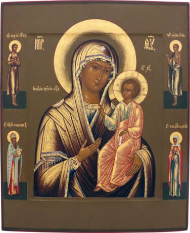 A LARGE ICON SHOWING THE IVERSKAYA MOTHER OF GOD - фото 1