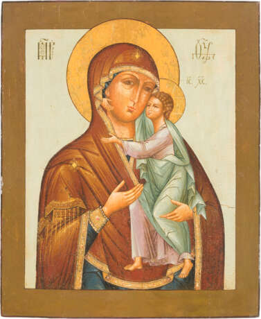 A LARGE ICON SHOWING THE TOLGSKAYA MOTHER OF GOD - photo 1