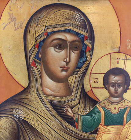 AN ICON SHOWING THE SMOLENSKAYA MOTHER OF GOD - photo 2