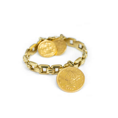 Armband mit Goldmünzen Armband 585 Gelbgold - фото 1