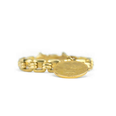 Armband mit Goldmünzen Armband 585 Gelbgold - Foto 2