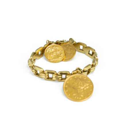 Armband mit Goldmünzen Armband 585 Gelbgold - фото 3