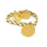 Armband mit Goldmünzen Armband 585 Gelbgold - Foto 4