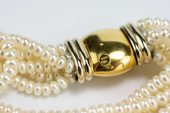 Perlencollier und Armband mit Süßwasserzuchtperlen Italien - photo 7