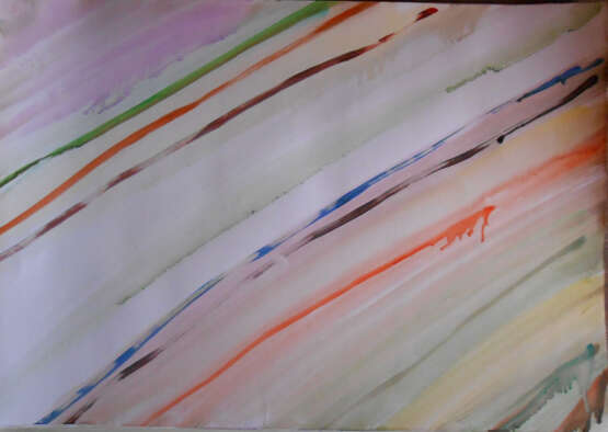 Painting “All will pass”, Whatman paper, Watercolor, Abstract Expressionist, Абстракт, 2021 - photo 1