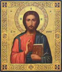 AN ICON SHOWING CHRIST PANTOKRATOR