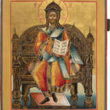 AN ICON SHOWING THE ENTHRONED CHRIST - photo 1