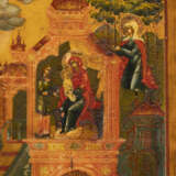 A FINE ICON SHOWING THE NATIVITY OF THE MOTHER OF GOD - photo 4