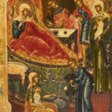 A FINE ICON SHOWING THE NATIVITY OF THE MOTHER OF GOD - Foto 5