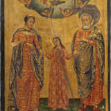 A LARGE SIGNED AND DATED MELKITE ICON SHOWING THE HOLY FAMILY - фото 1