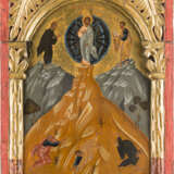 A LARGE ICON SHOWING THE TRANSFIGURATION OF CHRIST FROM A CHURCH ICONOSTASIS - photo 1