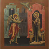 A LARGE ICON SHOWING THE ANNUNCIATION OF THE MOTHER OF GOD - фото 1