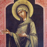 A LARGE ICON SHOWING THE ANNUNCIATION OF THE MOTHER OF GOD - photo 3