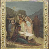 AN ICON SHOWING THE ADORATION OF CHRIST - photo 1