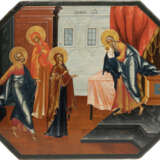 A LARGE AND FINE ICON SHOWING THE PRESENTATION OF CHRIST AT THE TEMPLE FROM A CHURCH ICONOSTASIS - фото 1