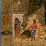 A VERY FINE ICON SHOWING ST. JOHN THE FORERUNNER AS ANGEL OF THE DESERT - photo 6