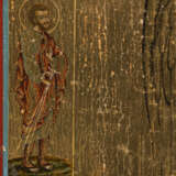 A VERY FINE ICON SHOWING ST. JOHN THE FORERUNNER AS ANGEL OF THE DESERT - photo 7
