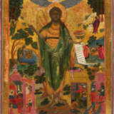 A LARGE ICON SHOWING ST. JOHN THE FORERUNNER WITH SCENES FROM HIS LIFE - photo 1