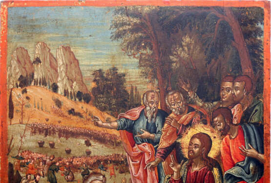AN IMPORTANT ICON SHOWING THE FEEDING THE MULTITUDE - Foto 2