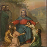 A SMALL ICON SHOWING 'LET THE CHILDREN COME TO ME' - Foto 1