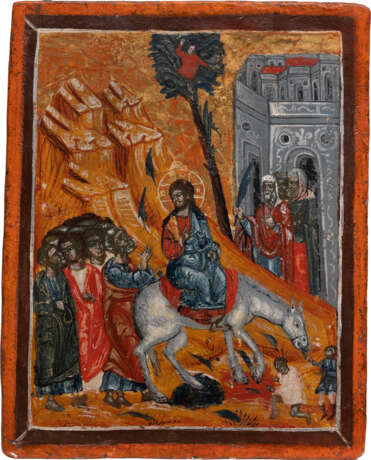 A DOUBLE-SIDED TABLEKTA SHOWING THE RAISING OF LAZARUS AND THE ENTRY INTO JERUSALEM - фото 2