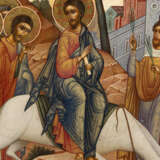 A VERY LARGE AND VERY FINE ICON SHOWING THE ENTRY INTO JERUSALEM - photo 3