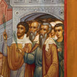 A VERY LARGE AND VERY FINE ICON SHOWING THE ENTRY INTO JERUSALEM - photo 4