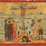 AN ICON SHOWING THE CRUCIFIXION OF CHRIST - фото 1