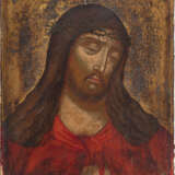 A LARGE AND FINE ICON SHOWING CHRIST CROWNED WITH THORNS (ECCE HOMO) - фото 1