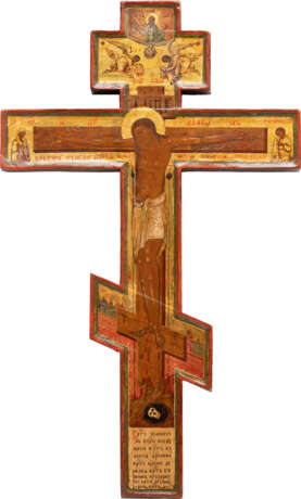 A CRUCIFIX SHOWING THE CRUCIFIXION, CHRIST CARRYING THE CROSS, THE DEPOSITION FROM THE CROSS AND THE ENTOMBMENT - photo 2