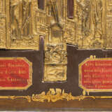 A LARGE AND FINE ICON SHOWING THE PASSION AND THE CRUCIFIXION OF CHRIST - photo 2
