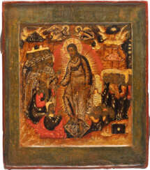 AN ICON SHOWING THE DESCENT INTO HELL AND THE HARROWING OF HELL