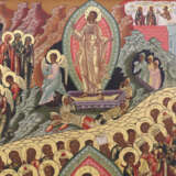 A VERY FINE AND LARGE ICON SHOWING THE DESCENT INTO HELL AND THE RESURRECTION OF CHRIST - photo 3