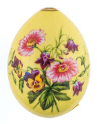 LARGE PORCELAIN EASTER EGG WITH FLOWERS