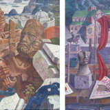 Paar Gemälde mit historischen Motiven - Foto 1