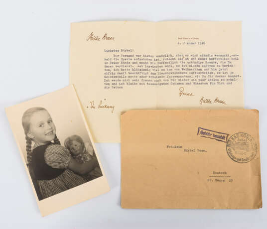 Käthe-Kruse-Puppe "Mieke" mit Brief von Käthe-Kruse. Typ XII H "Glückskind". - Foto 2