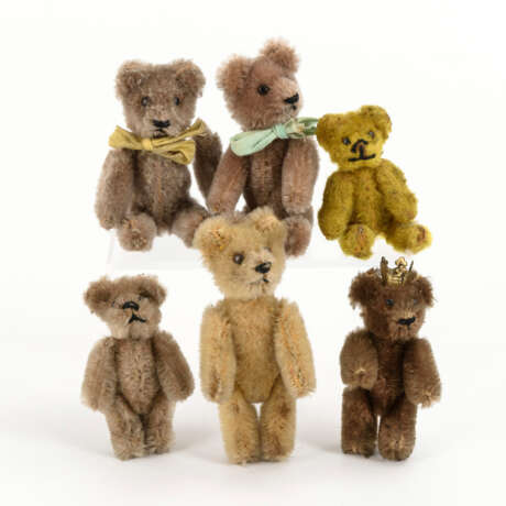 6 Miniatur-Teddys. Schuco. - Foto 1