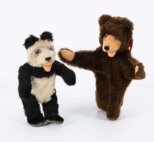 Panda und Hand-Teddy. Steiff. - Foto 2
