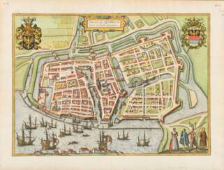 BRAUN, GEORG / HOGENBERG, FRANS. City map of Emden.