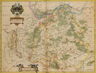 JANSSONIUS, Johannes (1588 Arnhem - 1664 Amsterdam). Map of the county of Waldeck.