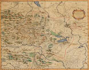 JANSSONIUS, Johannes (1588 Arnhem - 1664 Amsterdam). Map of the county of Mansfeld.