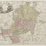 SEUTTER, Matthäus (1678 Augsburg - 1757 Augsburg). Landkarte der Provinzen Ober- und Unterhessen. - Foto 1