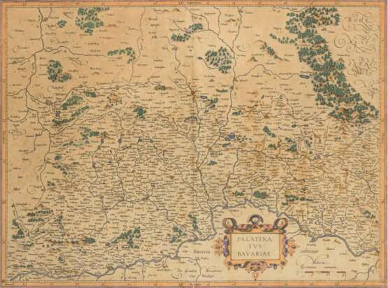HONDIUS, Henricus (1597 Amsterdam - 1651 Amsterdam). Landkarte der Region Oberpfalz. - фото 1