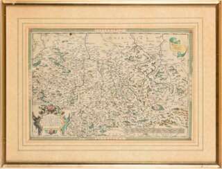 ORTELIUS, Abraham (1527 Antwerpen - 1598 Antwerpen). Landkarte von Sachsen, Sachsen-Anhalt und Thüri