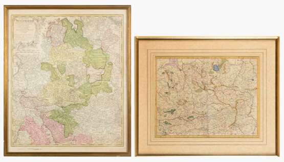 2 Landkarten von Westfalen. - Foto 1